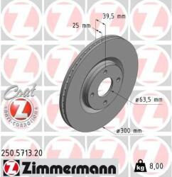 ZIMMERMANN Disc frana ZIMMERMANN COAT Z 250.5713. 20 (250.5713.20)