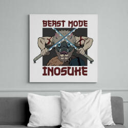 printfashion Inosuke Beast Mode - Vászonkép - Fehér (13147086)