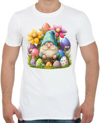 printfashion Törpe húsvéti tojásokkal - Férfi póló - Fehér (13167030)