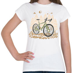 printfashion Mountain bike - Női póló - Fehér (12754628)