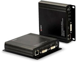 Lindy Switch KVM Lindy 140m Cat. 6 DVI-D, USB, Audio & RS232 Extender (39245)