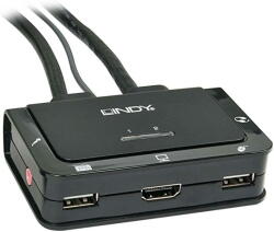 Lindy Switch KVM Lindy Compact 2 Port HDMI USB 2.0 & Audio (42340)
