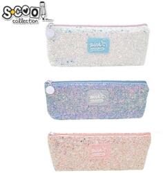 S-Cool Penar borseta, glitter, Pink Unicorn, diverse culori, S-Cool SC1601
