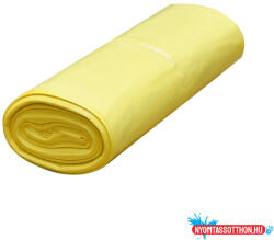 Szemeteszsák 110 liter 60 x 100 cm 10 db/tekercs sárga (48947) - nyomtassotthon