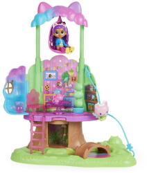 Spin Master Gabby's Dollhouse Transforming Garden Treehouse Playset with Lights, 2 Figures, 5 Accessories, 1 Delivery, 3 Furniture, Kids Toys for Ages 3 and up (6061583) - pcone Papusa