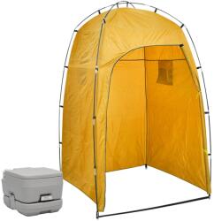 vidaXL hordozható kemping WC sátorral 10+10 L (3081891)