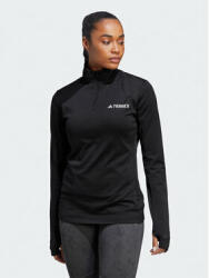 Adidas adidas Bluză Terrex Multi 1/2 Zip Fleece Sweatshirt HT9525 Negru  Slim Fit (Pulover dama) - Preturi