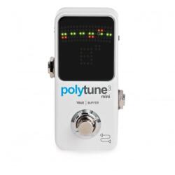 TC Electronic POLYTUNE 3 MINI kis méretű polifónikus tuner pedál különbözõ hangolási módokkal (POLYTUNE 3 MINI)