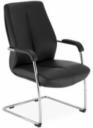  Scaun vizitator piele eco Sonata negru (NSVSONATAN)