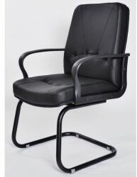  Scaun vizitator Ergo piele eco neagra (DSVIZERGOPEN)