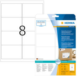 Herma 99, 1*67, 7 mm-es Herma A4 íves etikett címke, fehér színű (25 ív/doboz) (HERMA 10018) - dunasp