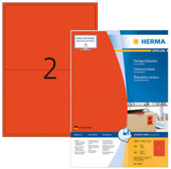 Herma 199, 6*143, 5 mm-es Herma A4 íves etikett címke, piros színű (100 ív/doboz) (HERMA 4567) - dunasp
