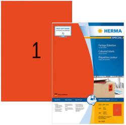 Herma 210*297 mm-es Herma A4 íves etikett címke, piros színű (100 ív/doboz) (HERMA 4402) - dunasp