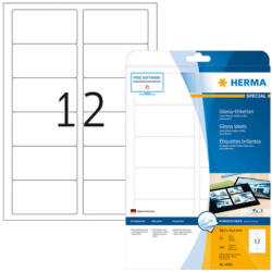 Herma 88, 9*46, 6 mm-es Herma A4 íves etikett címke, fehér színű (25 ív/doboz) (HERMA 4906) - dunasp