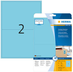 Herma 199, 6*143, 5 mm-es Herma A4 íves etikett címke, kék színű (20 ív/doboz) (HERMA 4498) - dunasp