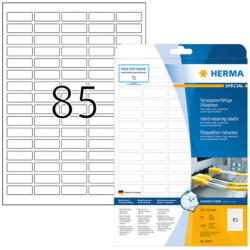 Herma 37*13 mm-es Herma A4 íves etikett címke, fehér színű (25 ív/doboz) (HERMA 8337) - dunasp