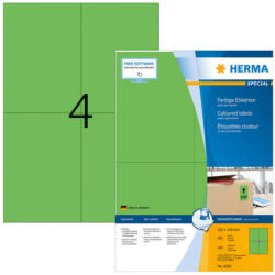 Herma 105*148 mm-es Herma A4 íves etikett címke, zöld színű (100 ív/doboz) (HERMA 4399) - dunasp