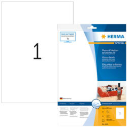 Herma 210*297 mm-es Herma A4 íves etikett címke, fehér színű (10 ív/doboz) (HERMA 8895) - dunasp