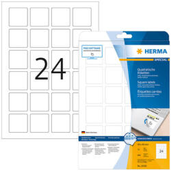 Herma 40*40 mm-es Herma A4 íves etikett címke, fehér színű (25 ív/doboz) (HERMA 10108) - dunasp
