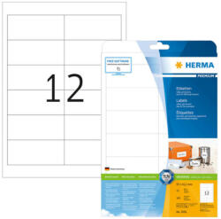 Herma 99, 1*67, 7 mm-es Herma A4 íves etikett címke, neon piros színű (20 ív/doboz) (HERMA 5046) - dunasp