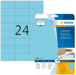 Herma 70*37 mm-es Herma A4 íves etikett címke, kék színű (20 ív/doboz) (HERMA 4468) - dunasp