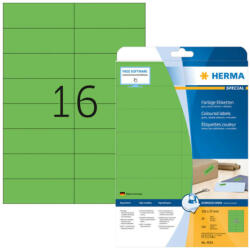 Herma 105*37 mm-es Herma A4 íves etikett címke, zöld színű (20 ív/doboz) (HERMA 4554) - dunasp