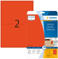 Herma 199, 6*143, 5 mm-es Herma A4 íves etikett címke, piros színű (20 ív/doboz) (HERMA 4497) - dunasp