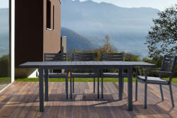  HILDE bővíthető kültéri étkezőasztal - 200-300cm - antracit (BIZ-0662920)