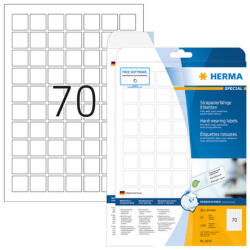 Herma 24*24 mm-es Herma A4 íves etikett címke, fehér színű (25 ív/doboz) (HERMA 8339) - cimke-nyomtato