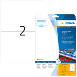 HERMA 210*148 mm-es Herma A4 íves etikett címke, fehér színű (25 ív/doboz) (HERMA 4693) - cimke-nyomtato