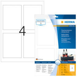 Herma 90*120 mm-es Herma A4 íves etikett címke, fehér színű (10 ív/doboz) (HERMA 8882) - cimke-nyomtato