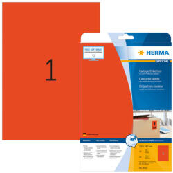 Herma 210*297 mm-es Herma A4 íves etikett címke, piros színű (20 ív/doboz) (HERMA 4422) - cimke-nyomtato