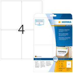 Herma 105*148 mm-es Herma A4 íves etikett címke, fehér színű (25 ív/doboz) (HERMA 5082) - cimke-nyomtato