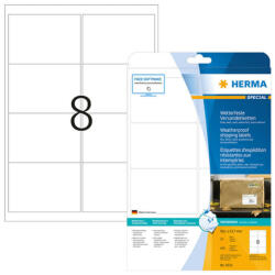 Herma 99, 1*67, 7 mm-es Herma A4 íves etikett címke, fehér színű (25 ív/doboz) (HERMA 8331) - cimke-nyomtato