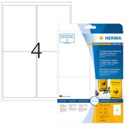 Herma 99, 1*139 mm-es Herma A4 íves etikett címke, priehladná (číra), (25 ív/doboz) (HERMA 8019) - cimke-nyomtato