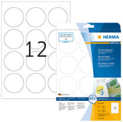 Herma 60 mm-es Herma A4 íves etikett címke, fehér színű (25 ív/doboz) (HERMA 5067) - cimke-nyomtato