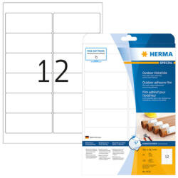 Herma 99, 1*42, 3 mm-es Herma A4 íves etikett címke, fehér színű (10 ív/doboz) (HERMA 9533) - cimke-nyomtato