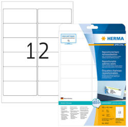Herma 99, 1*42, 3 mm-es Herma A4 íves etikett címke, fehér színű (25 ív/doboz) (HERMA 10017) - cimke-nyomtato