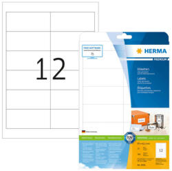 Herma 99, 1*67, 7 mm-es Herma A4 íves etikett címke, neon piros színű (20 ív/doboz) (HERMA 5046) - cimke-nyomtato