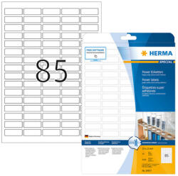 Herma 37*13 mm-es Herma A4 íves etikett címke, fehér színű (25 ív/doboz) (HERMA 10917) - cimke-nyomtato