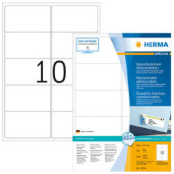 Herma 99, 1*57 mm-es Herma A4 íves etikett címke, fehér színű (100 ív/doboz) (HERMA 10316) - cimke-nyomtato