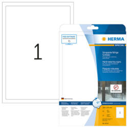 Herma 190*275 mm-es Herma A4 íves etikett címke, fehér színű (25 ív/doboz) (HERMA 8334) - cimke-nyomtato