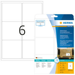 Herma 99, 1*93, 1 mm-es Herma A4 íves etikett címke, fehér színű (25 ív/doboz) (HERMA 8332) - cimke-nyomtato