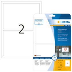 Herma 190*135 mm-es Herma A4 íves etikett címke, fehér színű (25 ív/doboz) (HERMA 8333) - cimke-nyomtato
