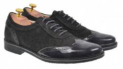 Lucianis Style OFERTA MARIMEA 42, 43, 44 - Pantofi barbati eleganti din piele naturala, Gri inchis, L870LVG - ciucaleti