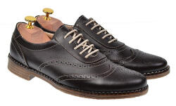 Lucianis Style Pantofi barbati eleganti din piele naturala, maro - 870MBOX