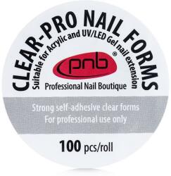 PNB Șabloane pentru unghii, transparente - PNB Clear-Pro 100 buc