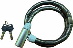  Flexibilis kerékpár/motor lakat, 2 kulcsos acél hengerzárral (GH252145)