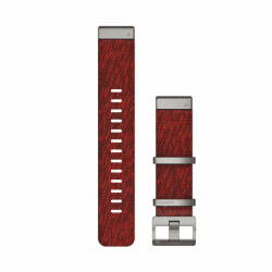 Garmin curea nailon QuickFit 22 cu model jacquard - rosu (010-12738-22)
