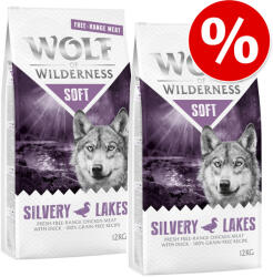 Wolf of Wilderness Wolf of Wilderness Pachet economic Soft 2 x 12 kg - fără cereale Mix: Pui, vită